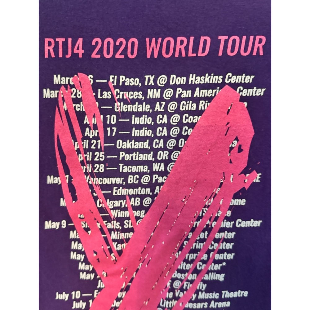 Run the Jewels RTJ4 2020 World Tour Holy CalamaVote NWOT purple (L, Hip-Hop) - Picture 5 of 7